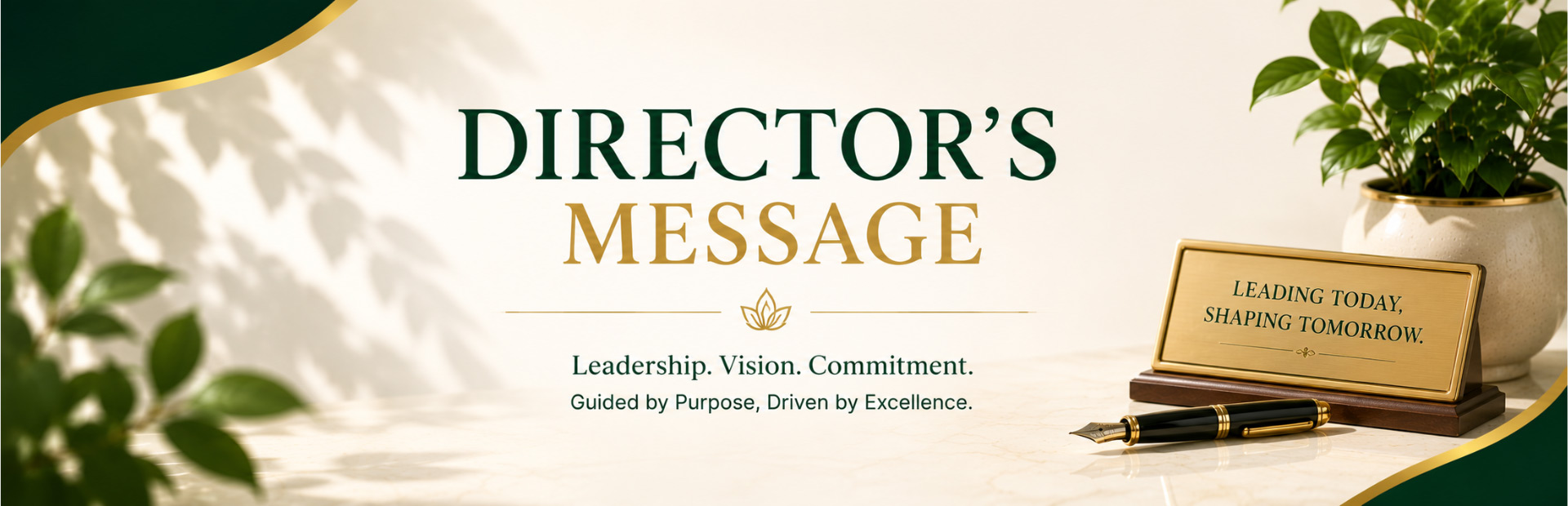 Director’s Message
